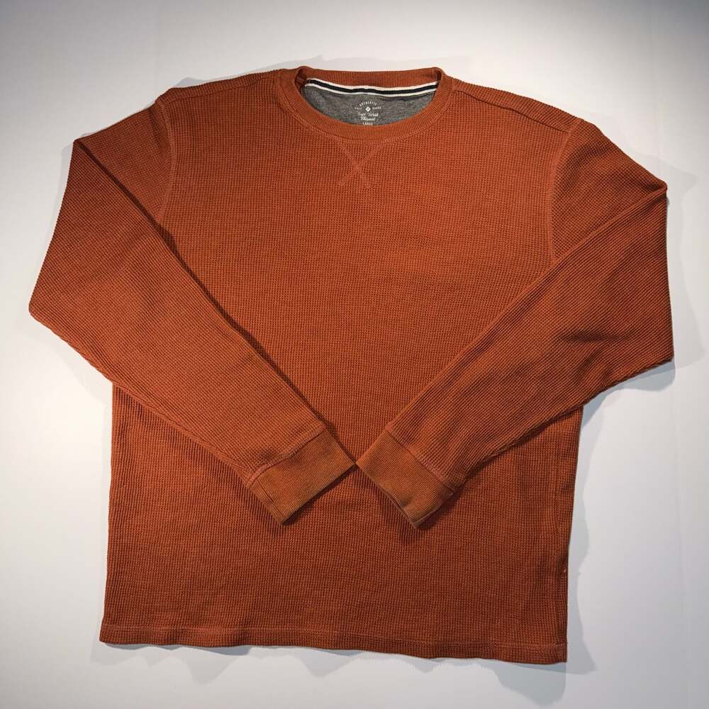 Member's Mark Men's Soft Wash Thermal Long Sleeve Crew Neck Shirt Autumn Heather